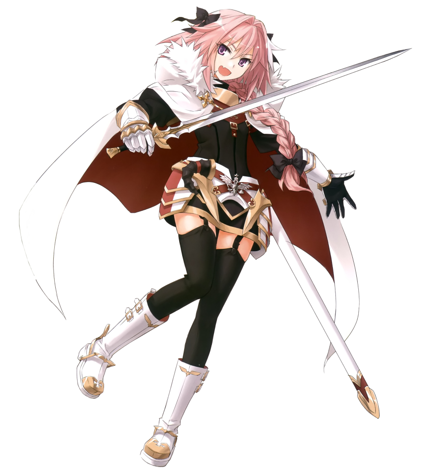 Illustration of a smiling knight holding a sword.